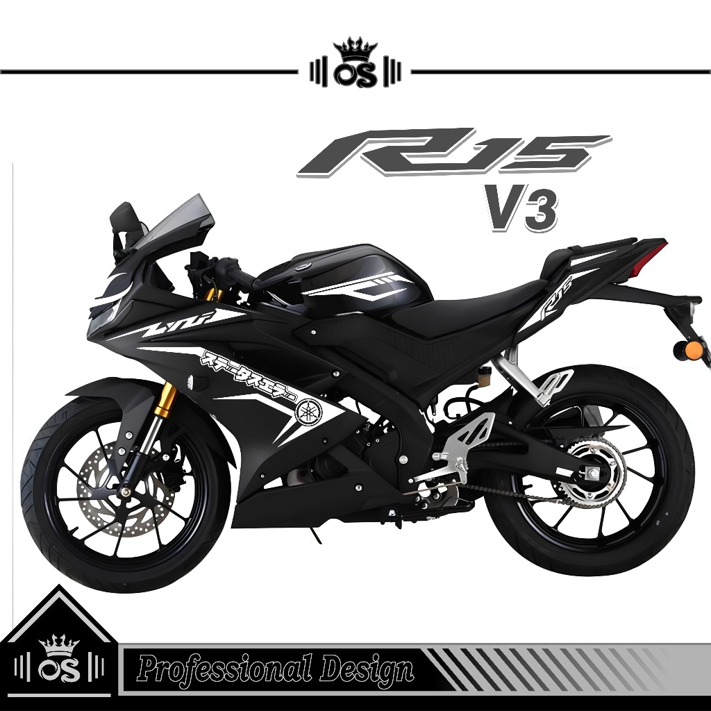 STRIPING R15 V3 / MTF 27 / STIKER CUTTING / STIKER MOTOR R15 / STIKER YAMAHA R15 V3/ STIKER / KEREN