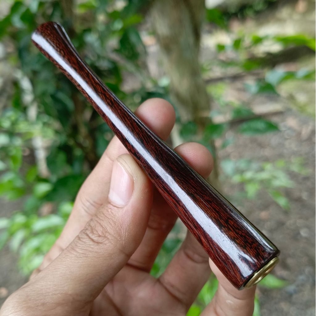 Once Pipa Rokok Kayu Cangklong Galih Asem Jawa Natural Premium ukuran 12cm variasi