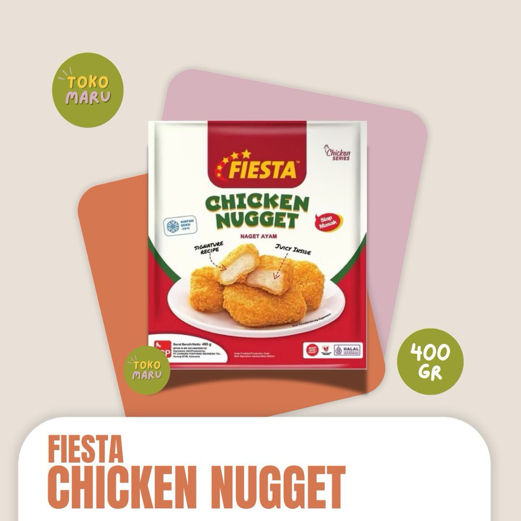 

FIESTA CHICKEN NUGGET 400gr | NAGET AYAM FIESTA