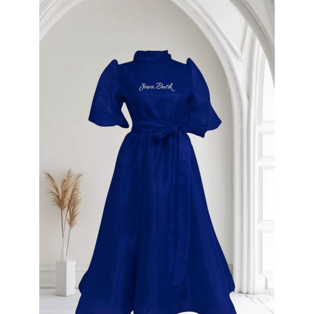 DRESS ORGANZA  PRILLIA II DRESS PANJANG ORGANZA  II MAXI ORGANZA II GAUN PESTA II BAJU KONDANGAN