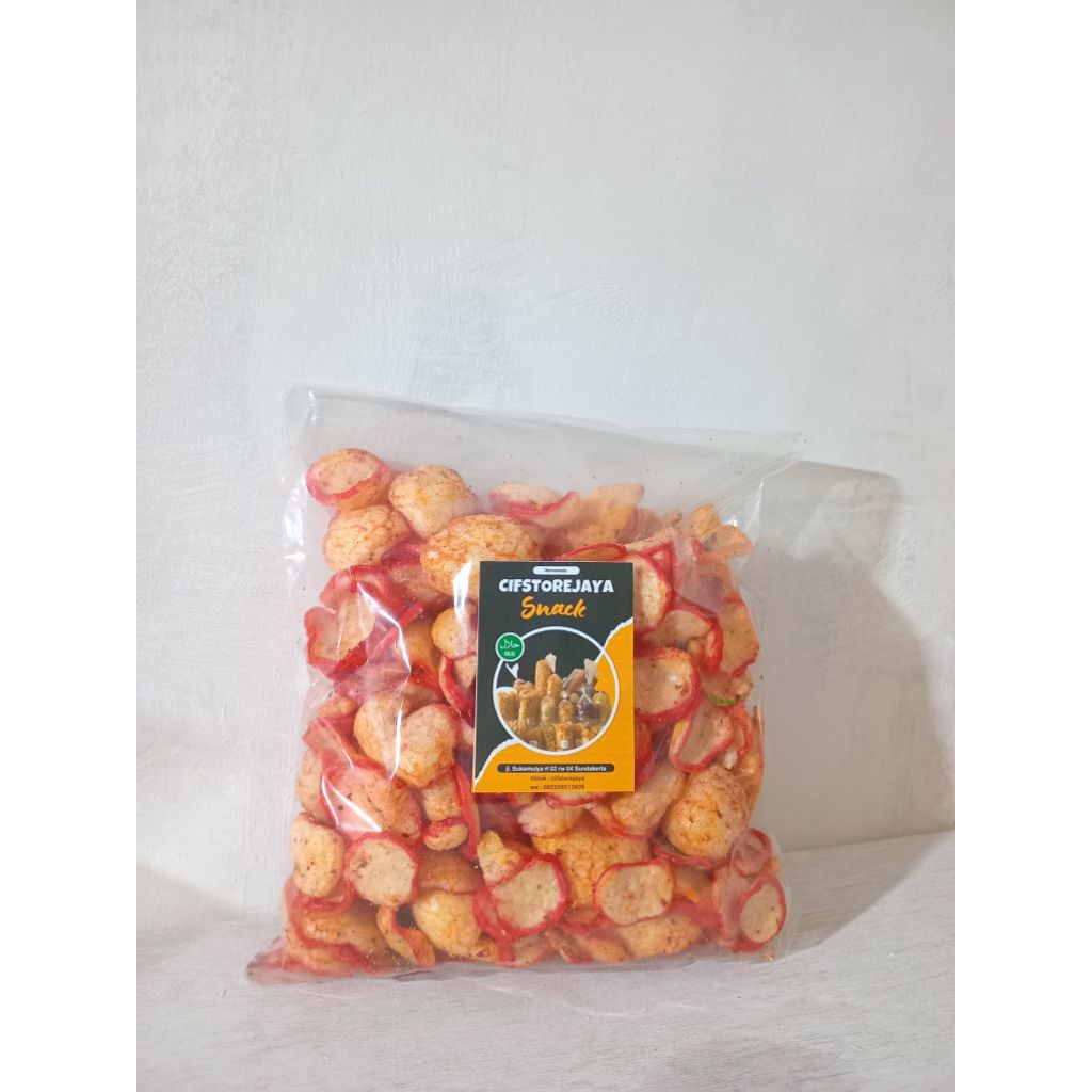 

seblak kerupuk kering | gurih pedas