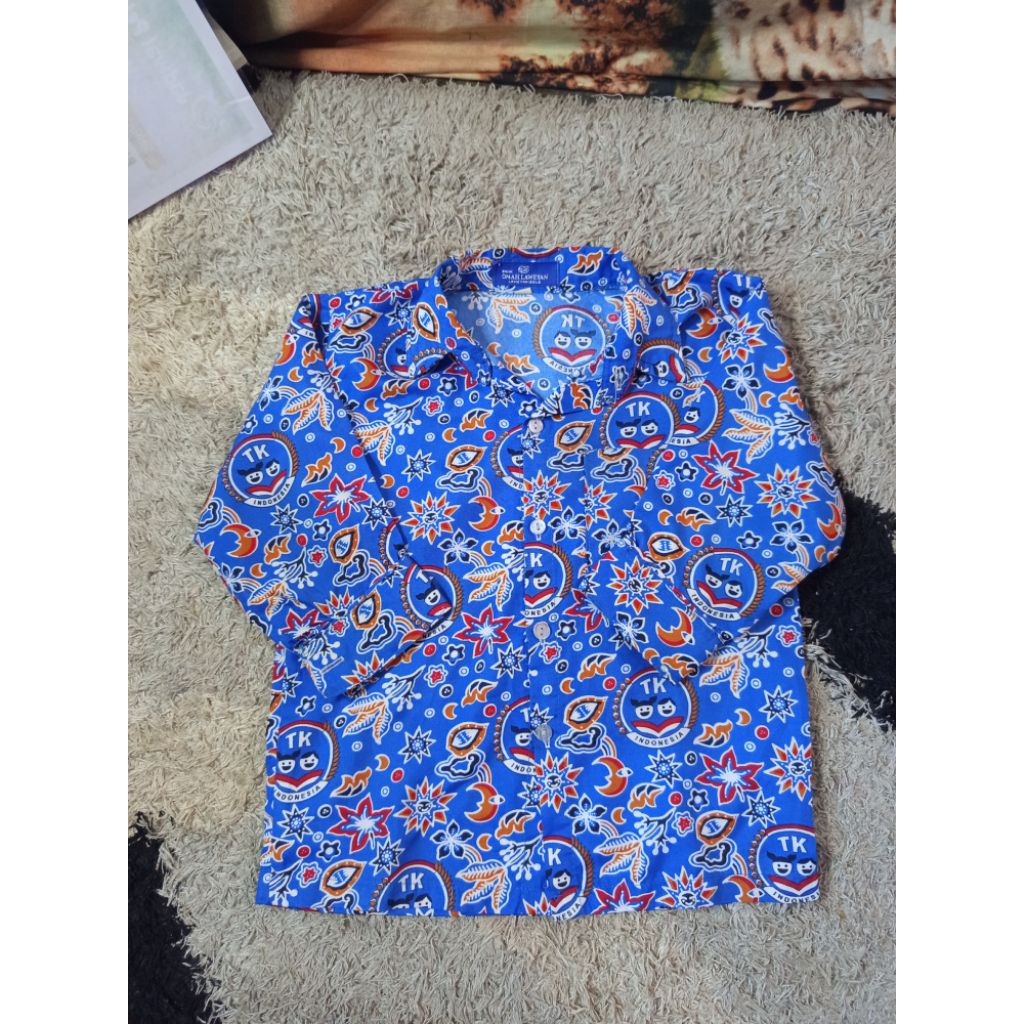 preloved Set seragam batik nasional anak perempuan tk pertiwi