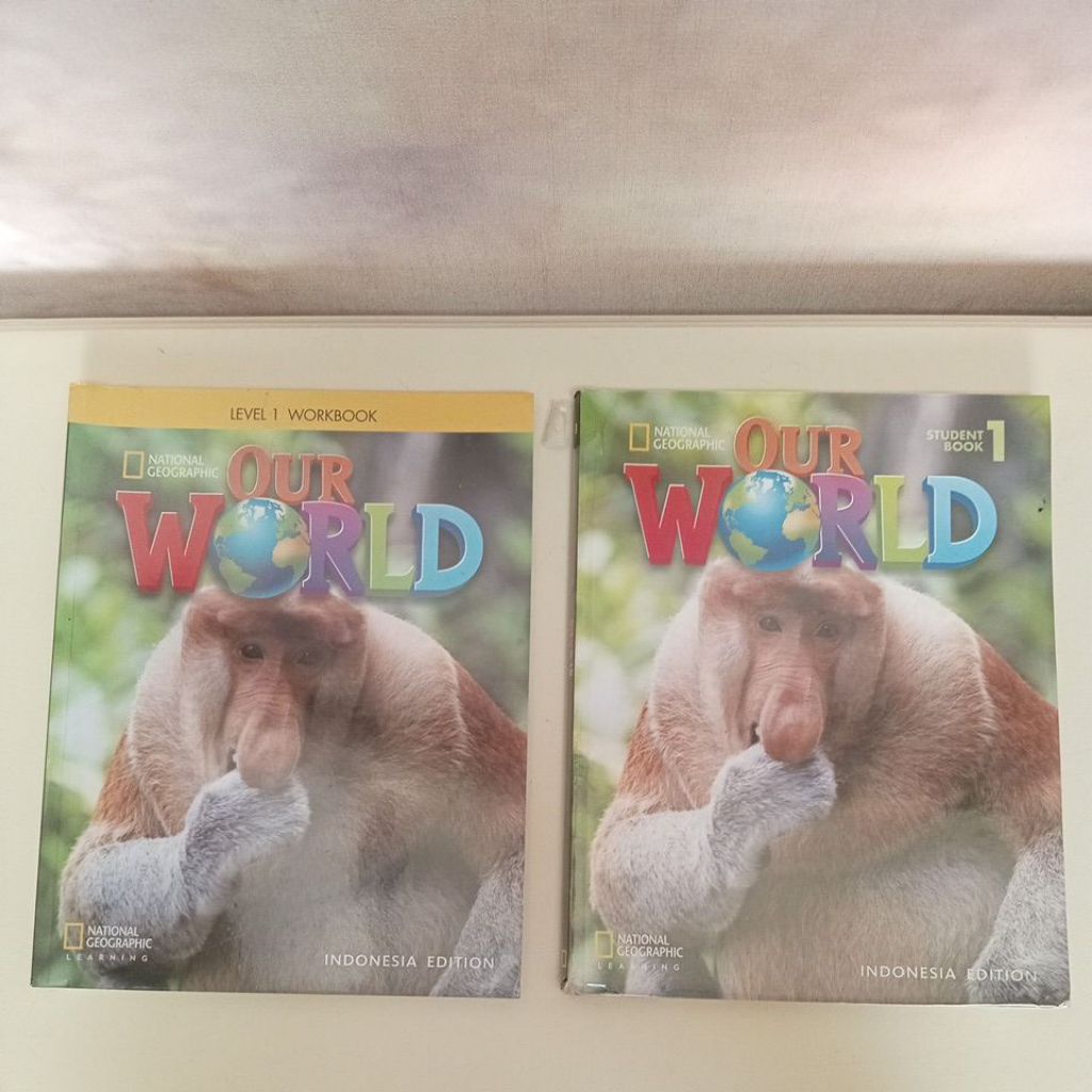 our world national geographic level 1 workbook & student book preloved