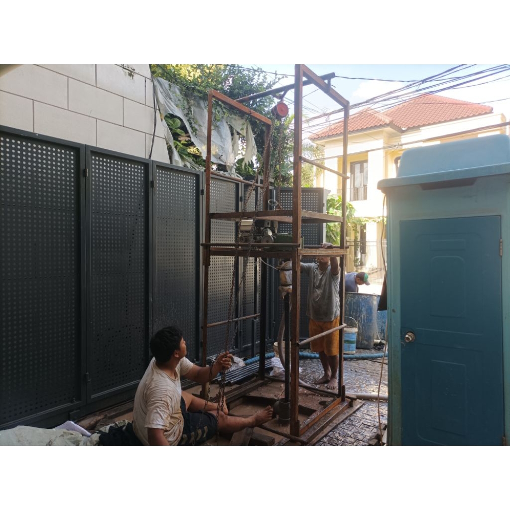 bor sumur satelit, jetpump, sanyo