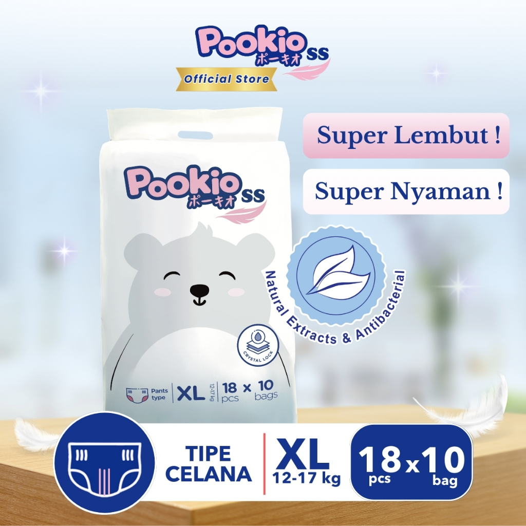 POOKIO SS (KARUNG) Celana XL 18 pcs x 10 bag