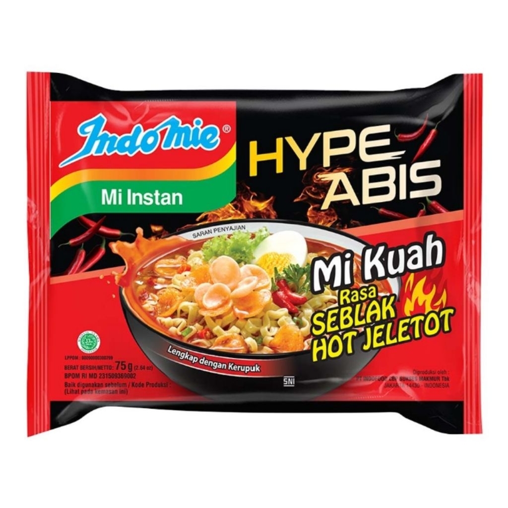 

Indomie Mie Instant Hype Abis