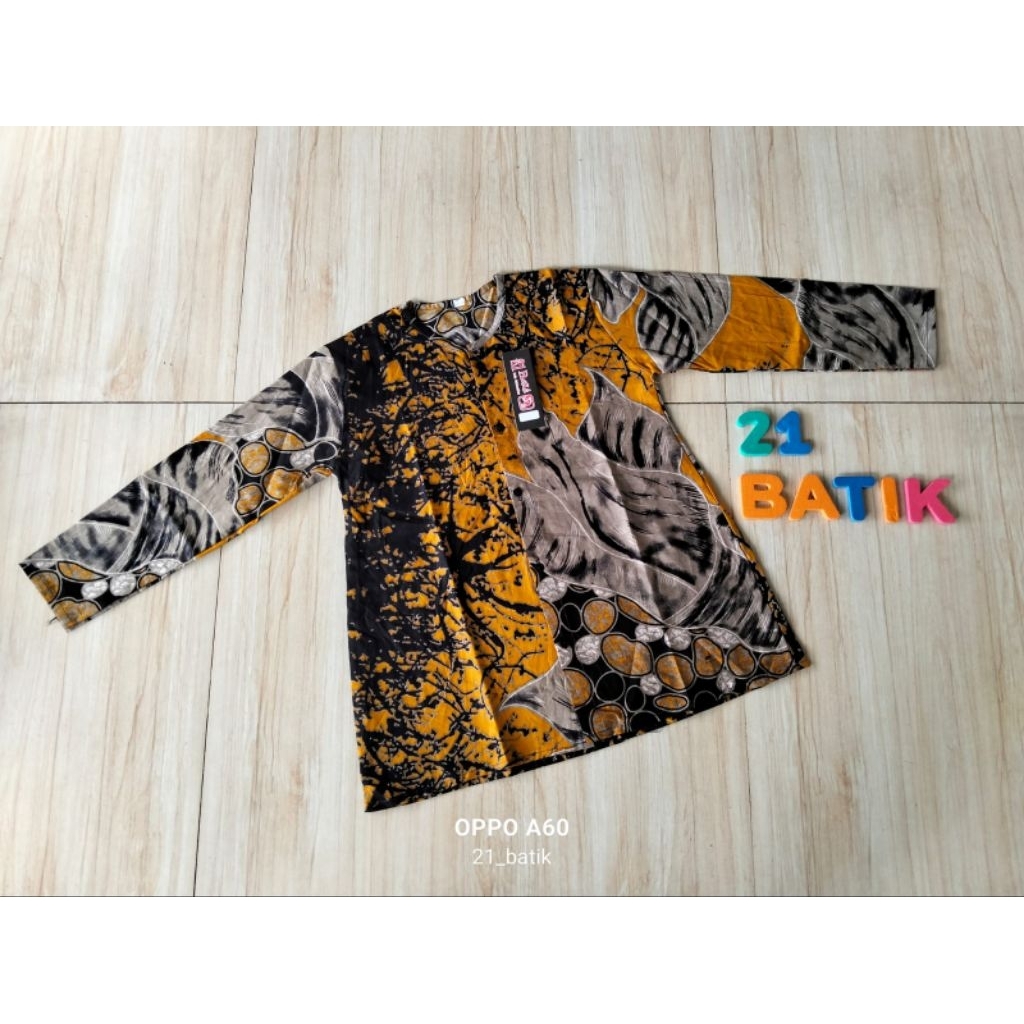 Atasan batik anak perempuan XXL 8-9 tahun bahan katun/blus anak kekinian