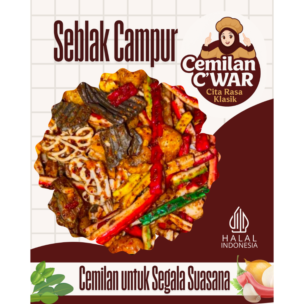 

CEMILAN KERUPUK SEBLAK CAMPUR/MIX 250 gr