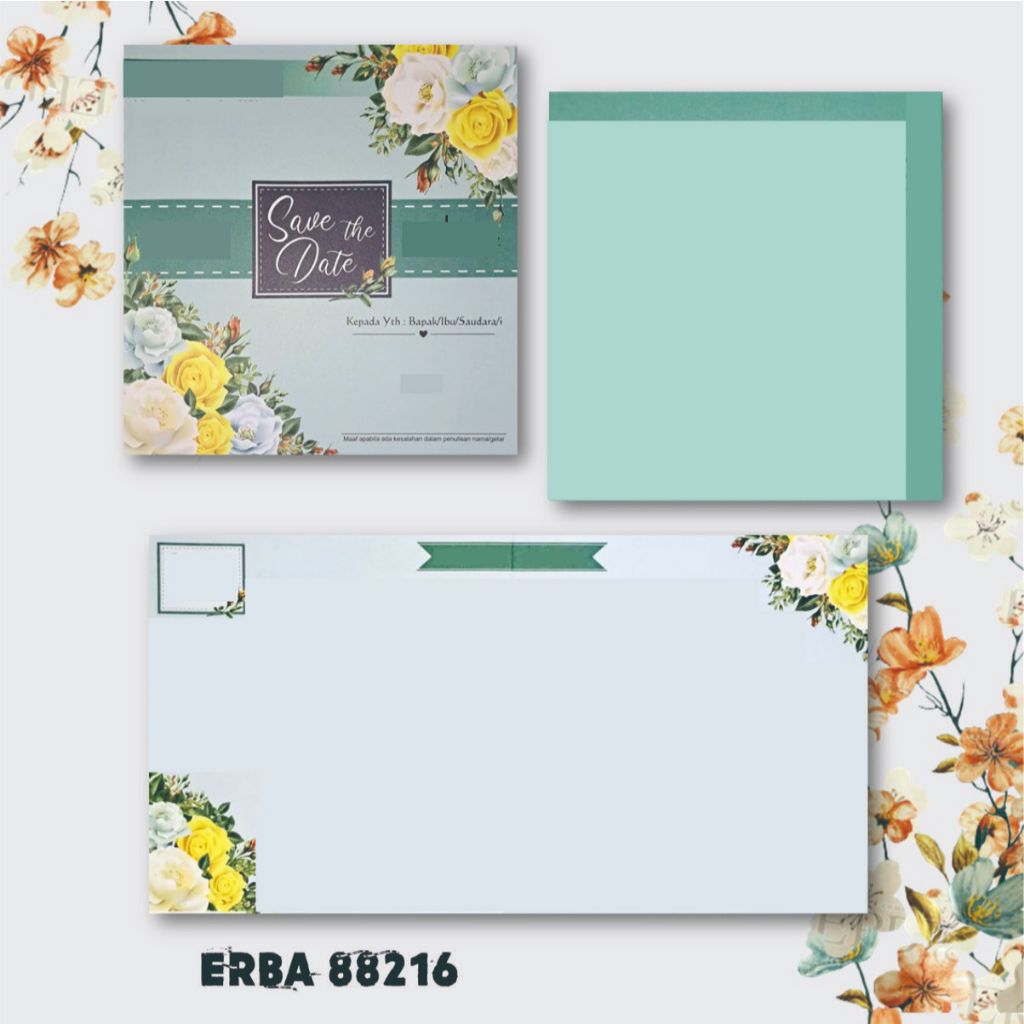 ERBA 88216 Blangko Undangan Kosong, Undangan Pernikahan Murah