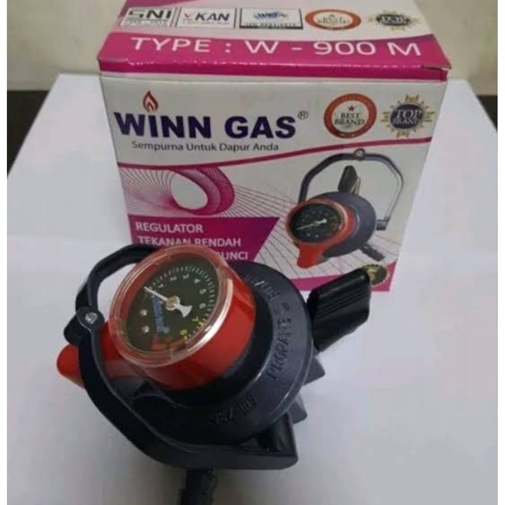 Regulator Win Gas W 900 M Double Lock Pengunci Dobel Regulator Pink tekanan Rendah