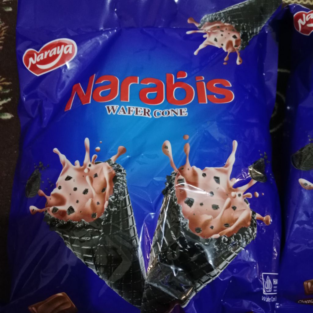 

#wafer cone coklat#wafer naraya narabis