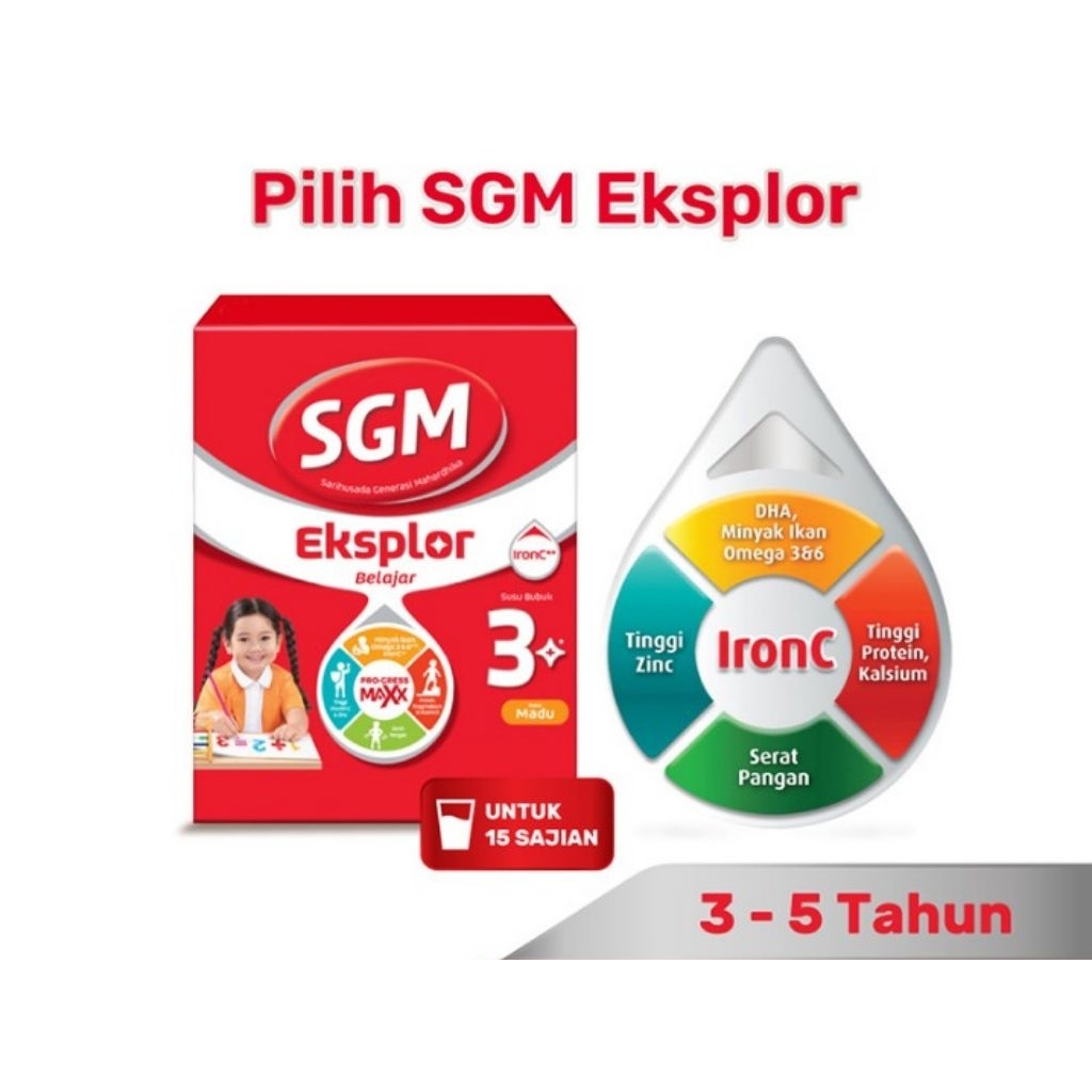 

SGM Eksplor 3+ IronC Susu Bubuk Pertumbuhan Anak Madu 600g