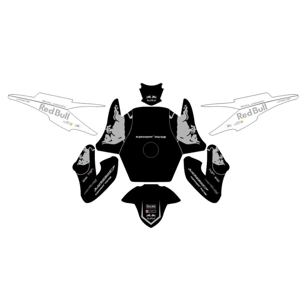 Decal CB150R Old - Dekal Sticker CB150R Old MOTIF REDBULL D-N1-003 N1-016