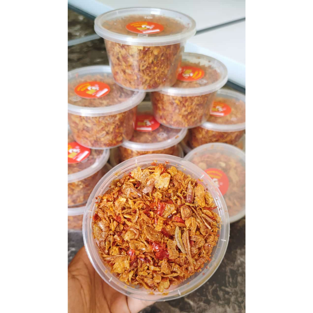 

Terasi bawang ikan teri/siwang/terasi bawang pedas,gurih, renyah