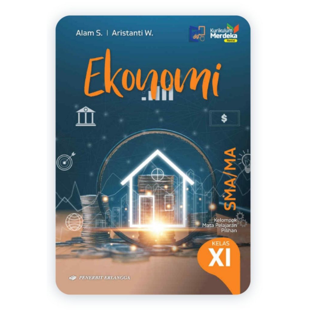 Buku Ekonomi SMA Kelas 11 Revisi Kurikulum Merdeka Erlangga