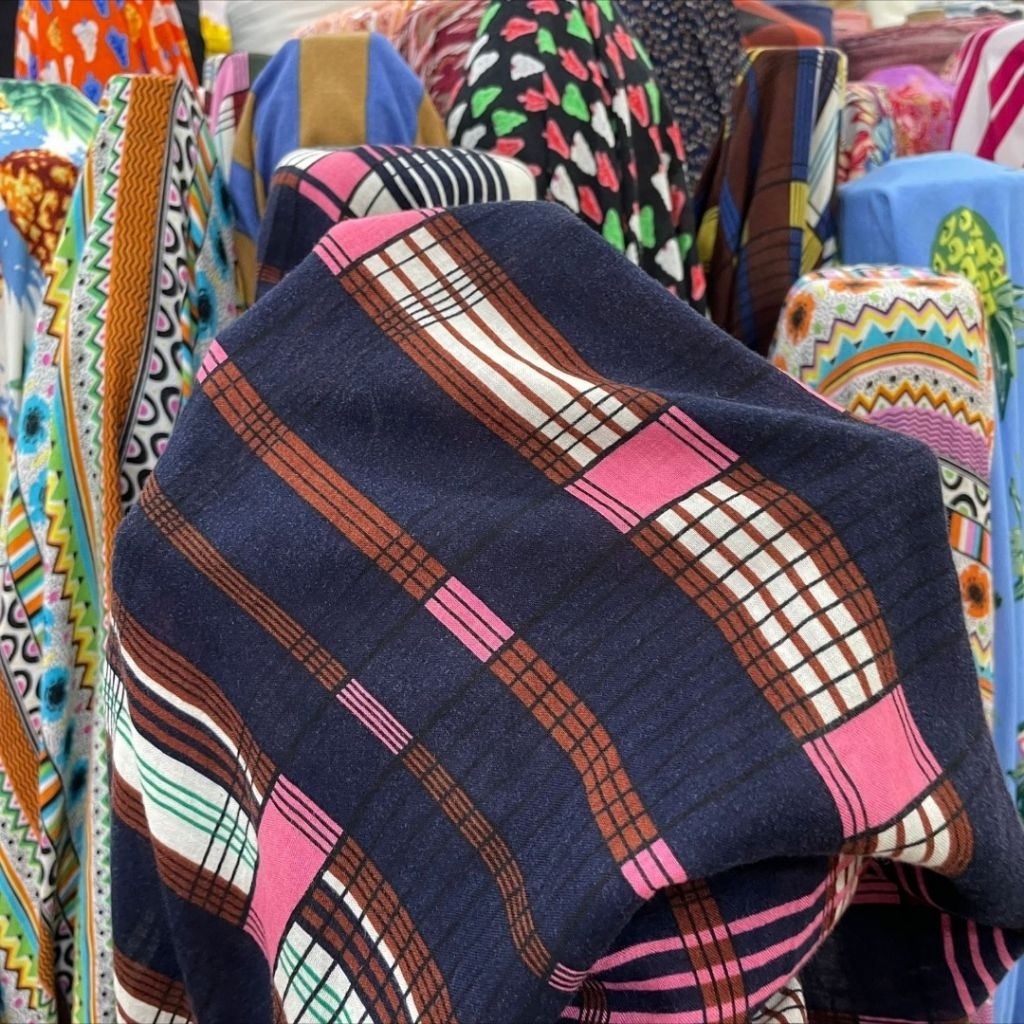 kain katun rayon premium/kain katun rayon motif