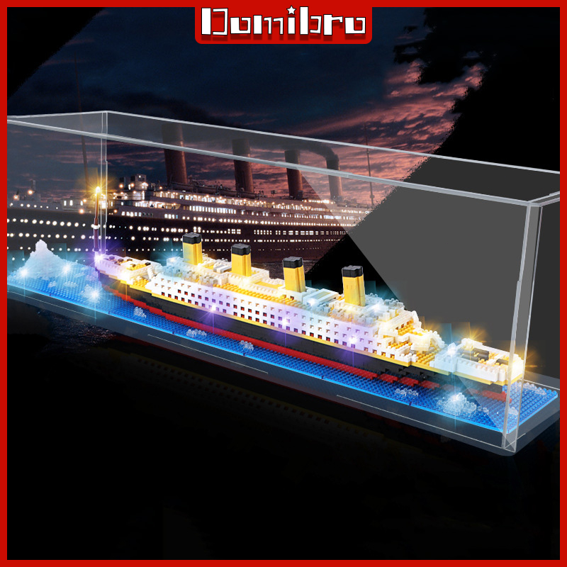 1878pcs Titanic Bricks Nano Block Kapal Besar Mainan Balok Nano Bricks Mainan Edukasi Anak