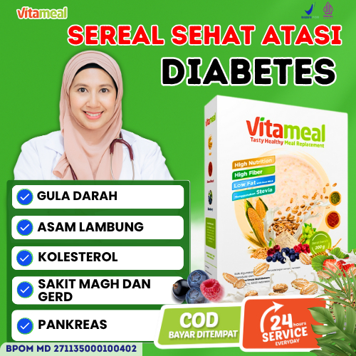 

[ OFFICIAL STORE ]VITAMILK VITAMEAL UNTUK DIABETES Sereal Multigrain Membantu Turunkan Gula Darah Diabetes Kolesterol