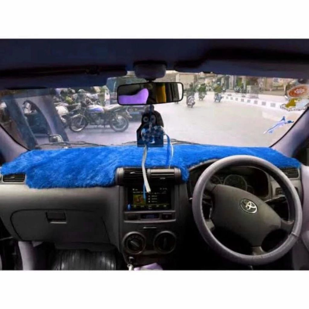 Aksesoris interior Cover Dashboard Mobil Avanza / Xenia 2004-2011 Bulu Rasfur