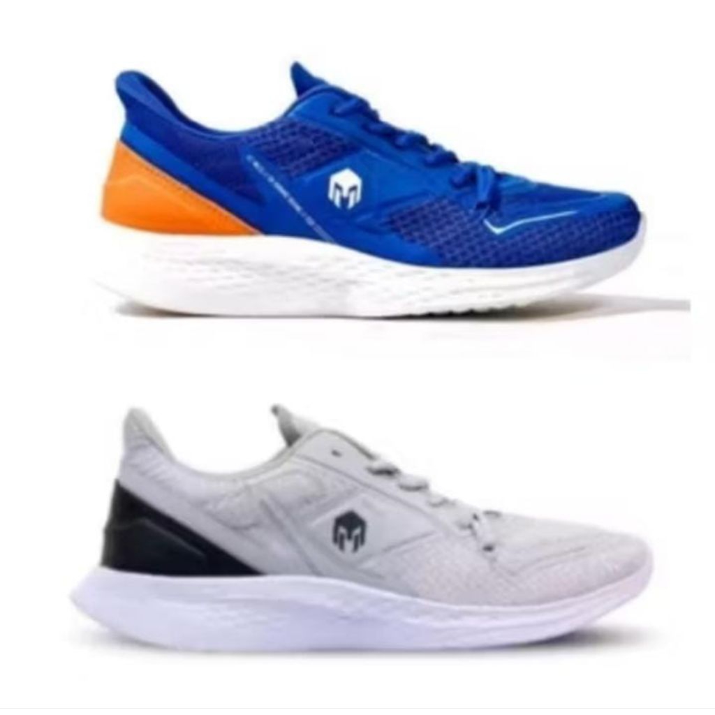 Mills –TREXIMO OMEGA-OCEAN BLUE, LT GREY BLACK- Sepatu lari /Running /Trail Run / Basket /BTS Futsal