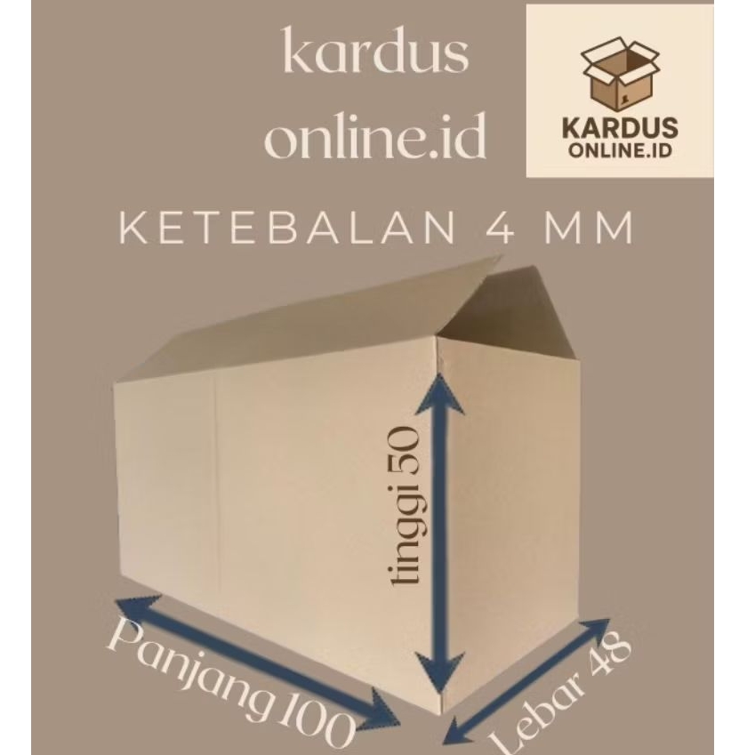 

Kardus packing Uk 100x48x50 3ply (4mm)