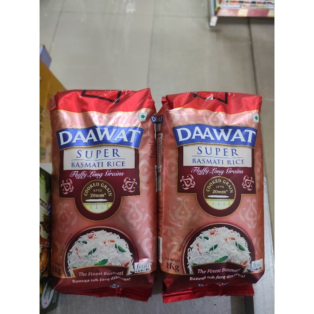 

DAAWAT Super Basmati Rice 1Kg / Beras India