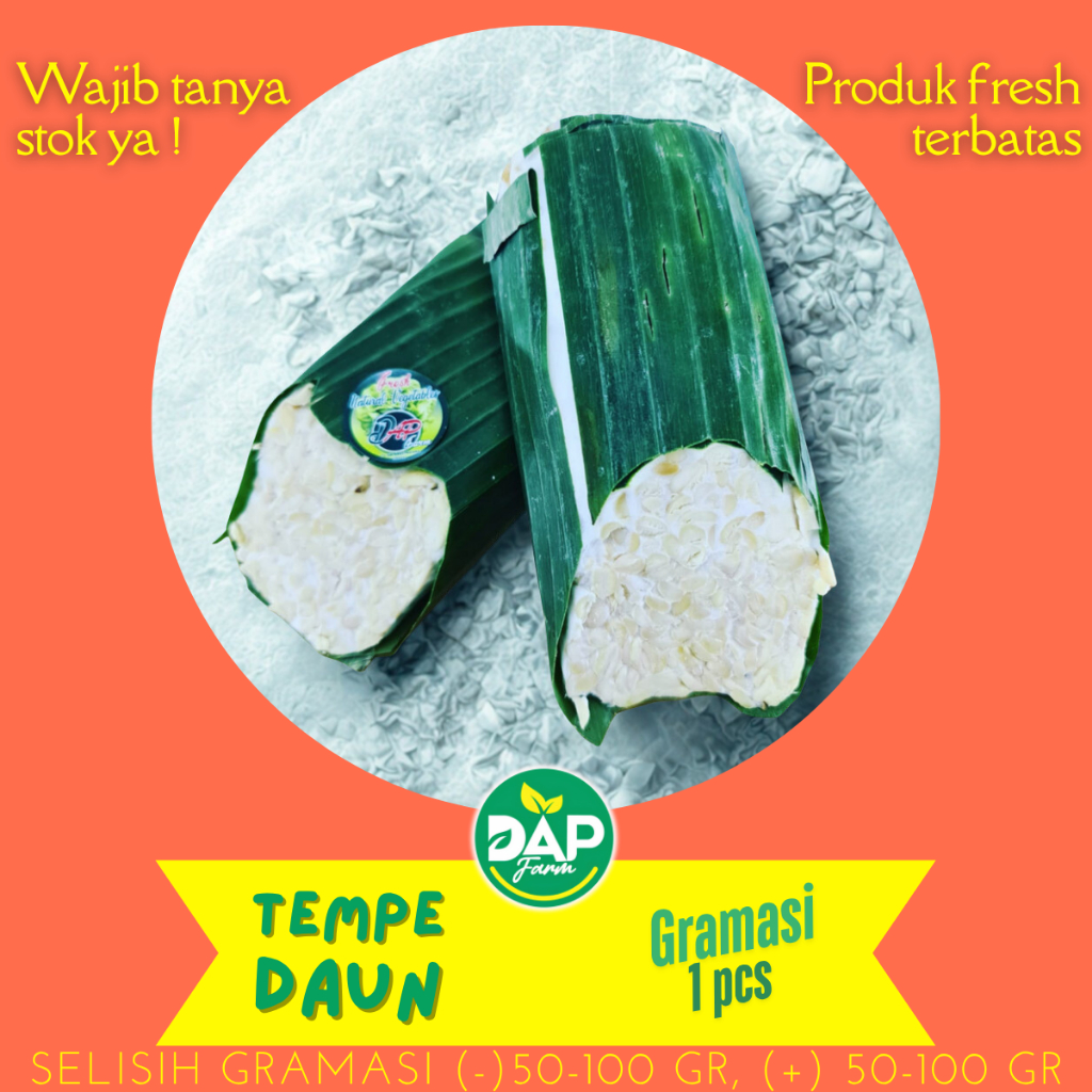 

Tempe Bungkus Daun - Tempe - Sayur Segar Jakarta - DAP FARM
