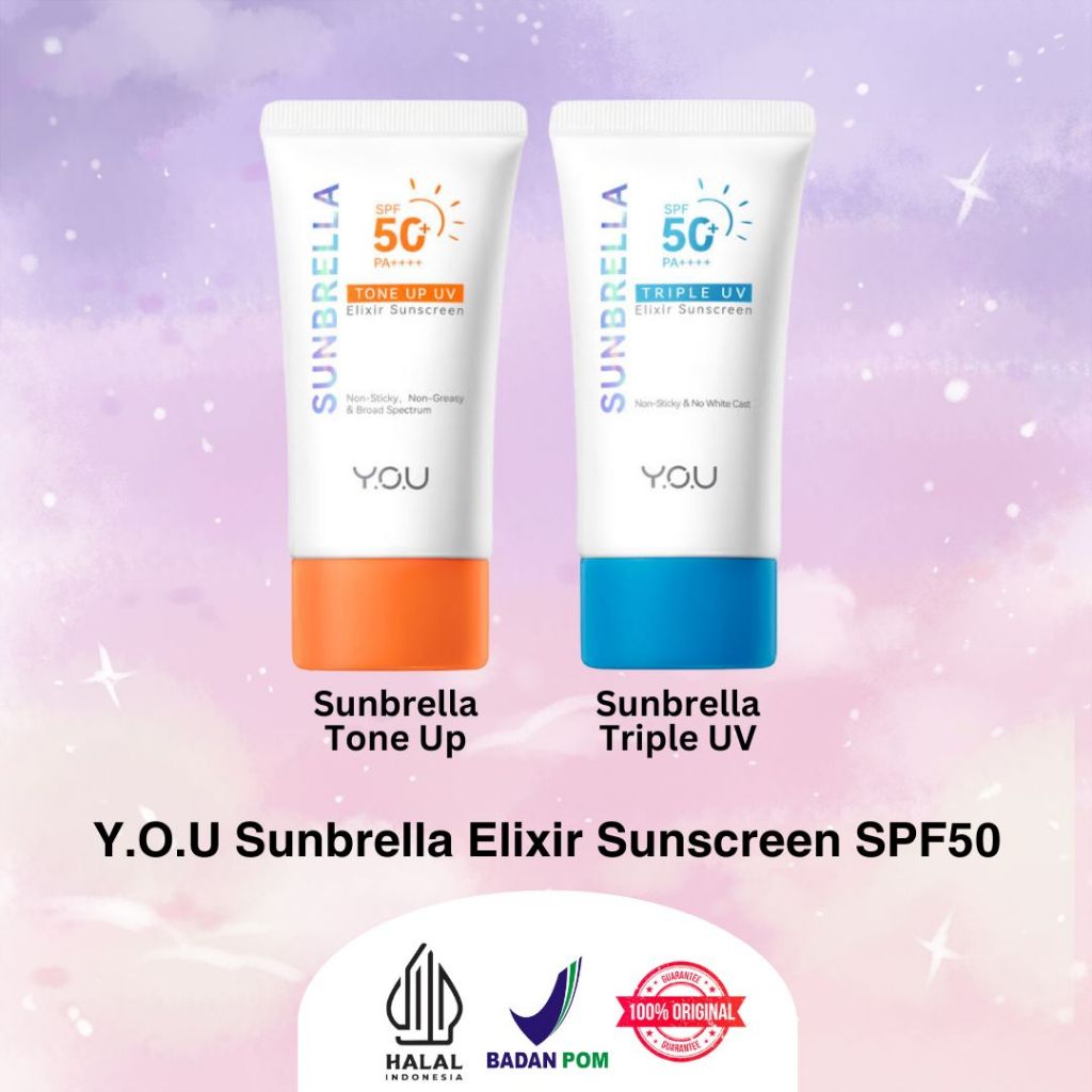 **Halo kosmetik**Y.O.U Sunbrella Elixir Sunscreen SPF 50 PA+++