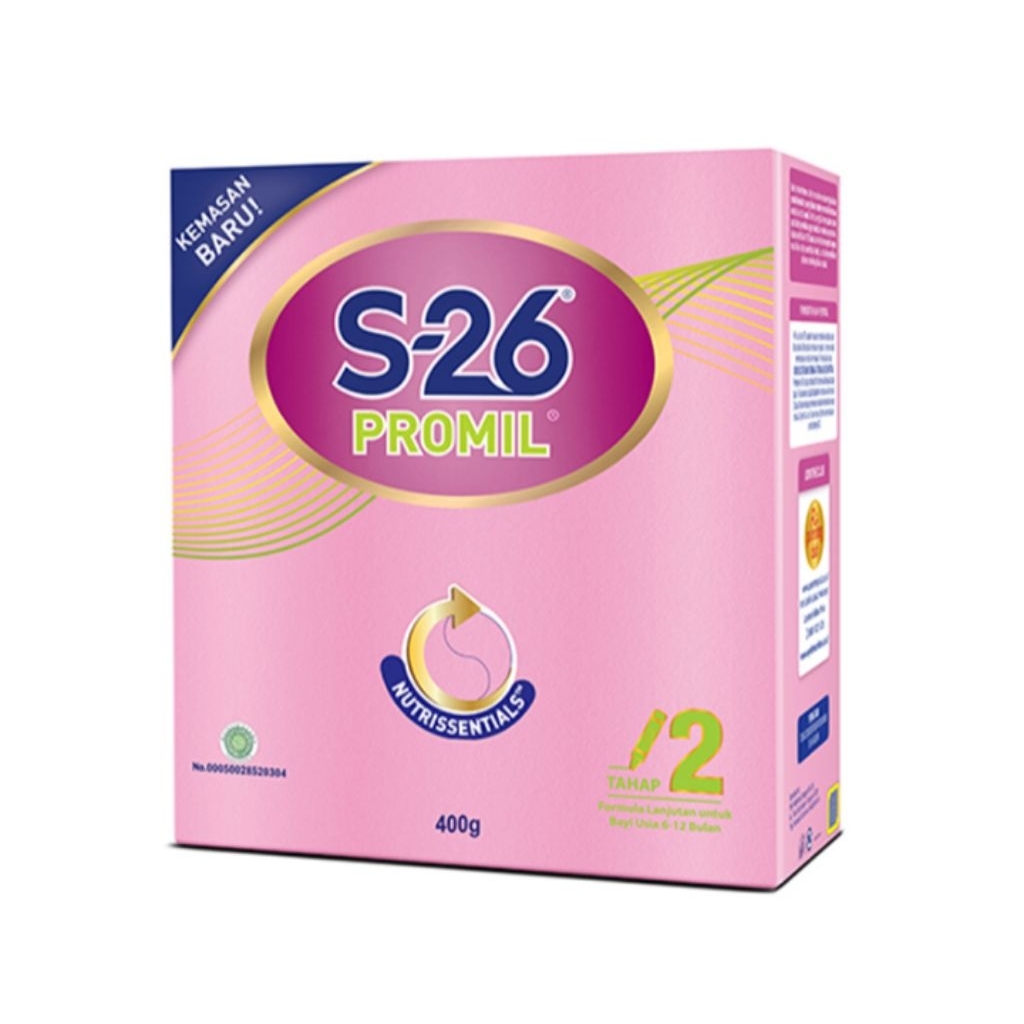 

S-26 Promil Tahap 2 Susu Formula Bayi 6-12 Bulan 400g