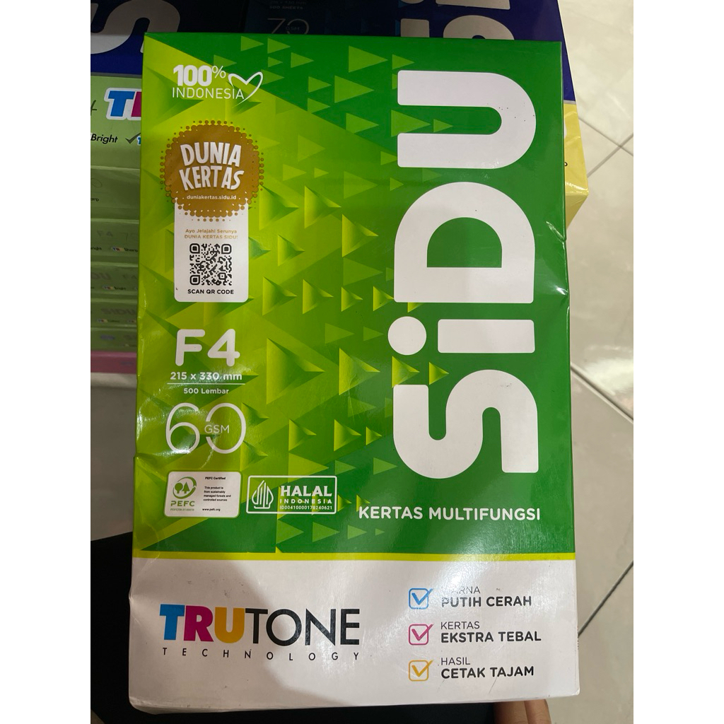 

SIDU KERTAS FOTOCOPY 60 GSM F4