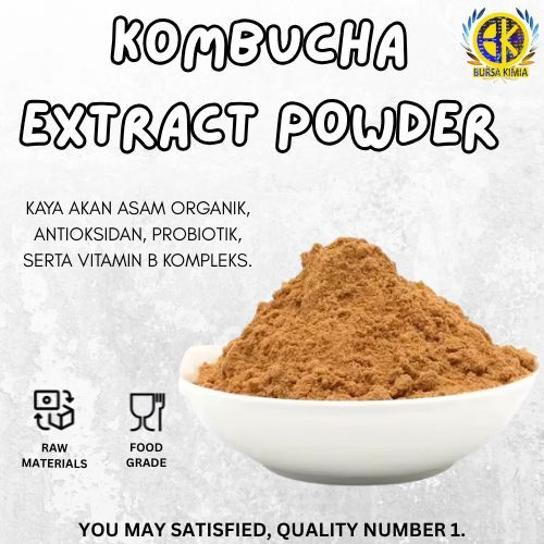 

Extract Powder Kombucha 5gr / Kombucha Bubuk Ekstrak 5gr / Bahan Minuman Kesehatan Campuran Masker DIY