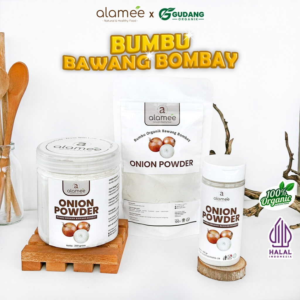 

alamee bumbu organik bawang bombai aroma khas manis lembut segar bawang pilihan kualitas premium