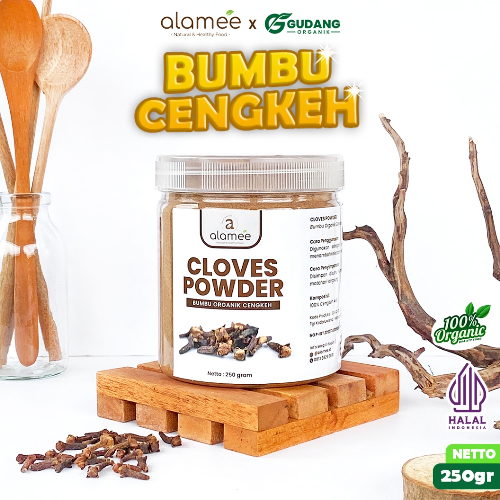 

alamee bumbu organik cengkeh toples rempah berkualitas aroma khas membuat masakan
