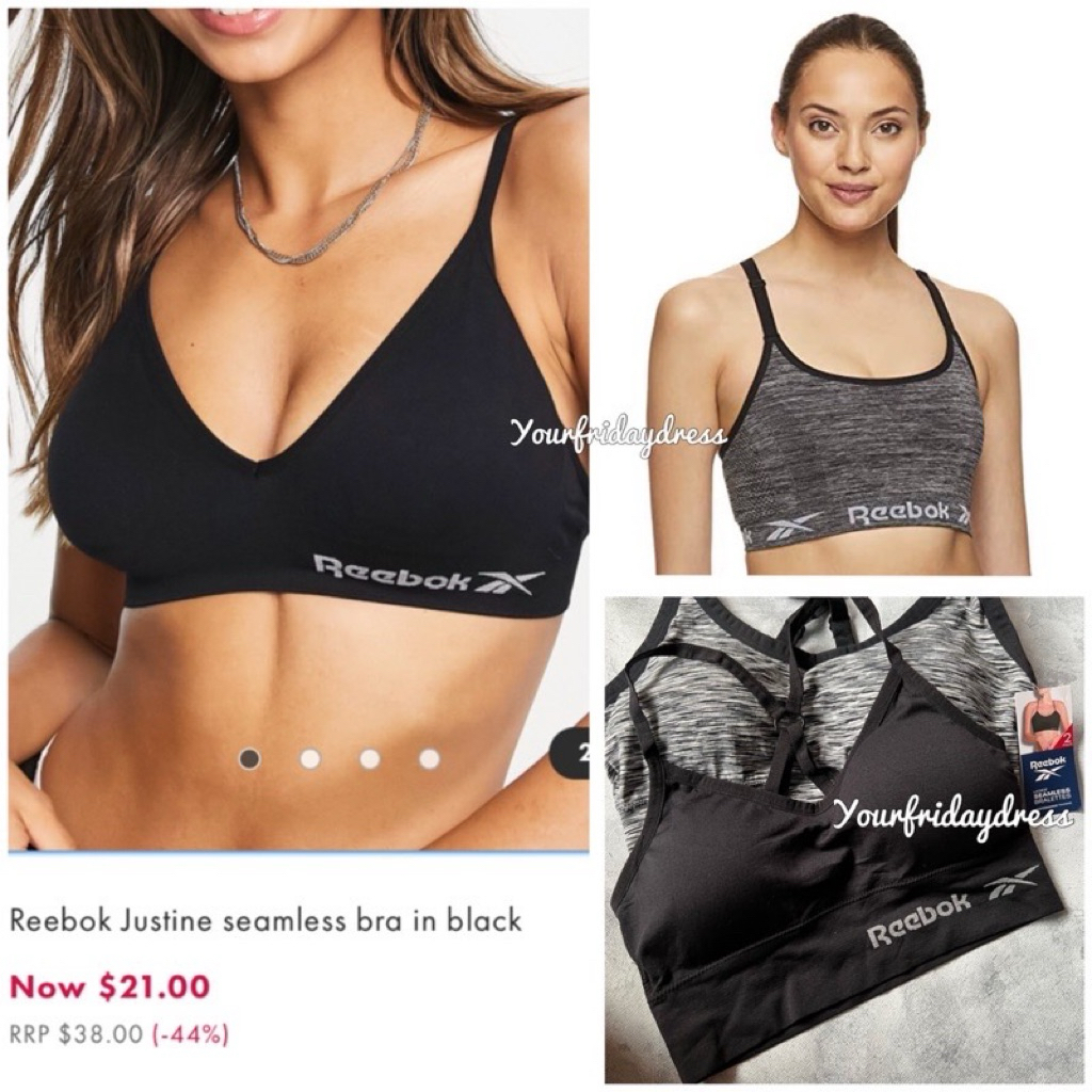 Ree*bok Les Mills Motion Ruched Sports Bra / Seamless Knit Sport Bra / Fitness Sportbra Sports Bra S