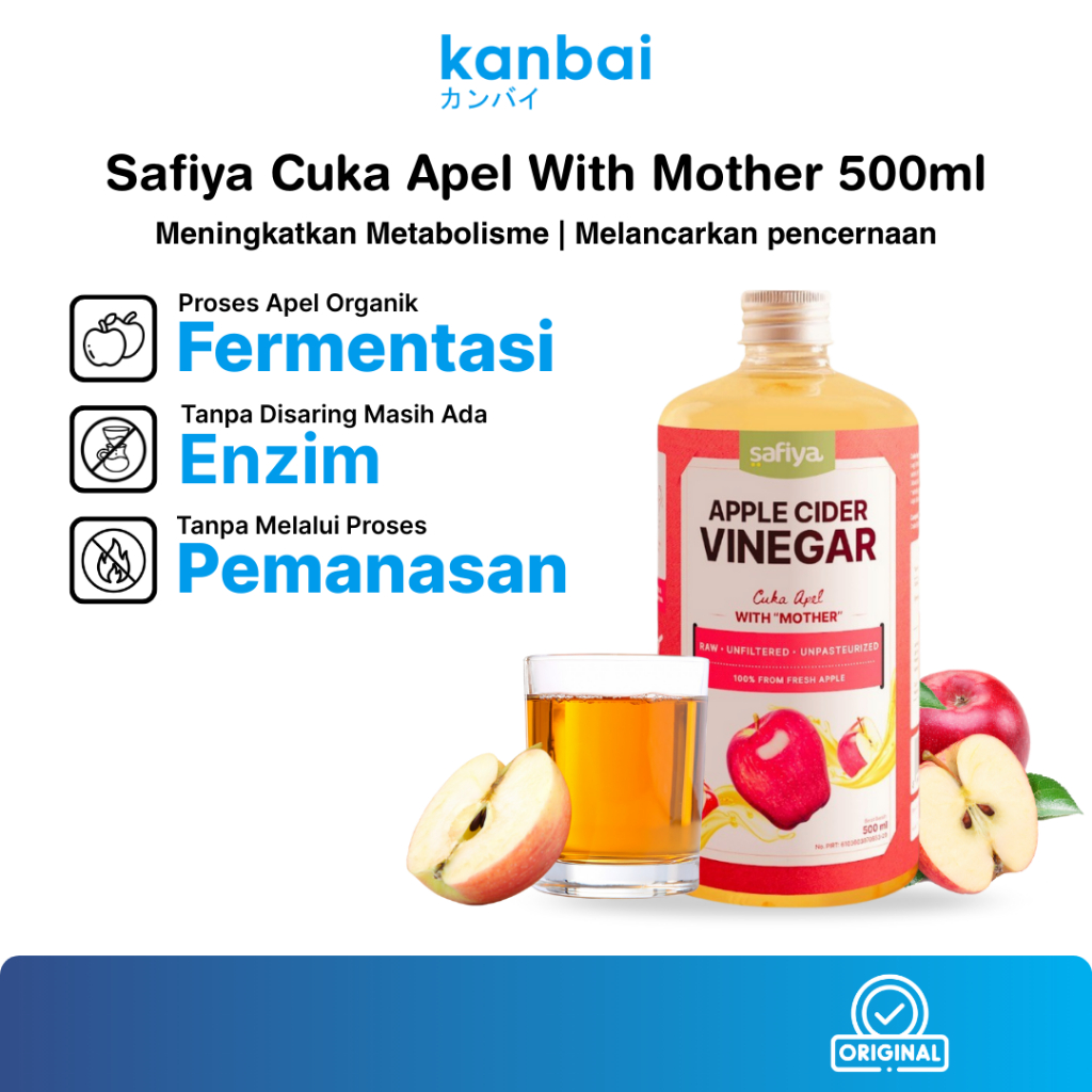 

Cuka Apel With Mother - Apple Cider Vinegar / Produk Original