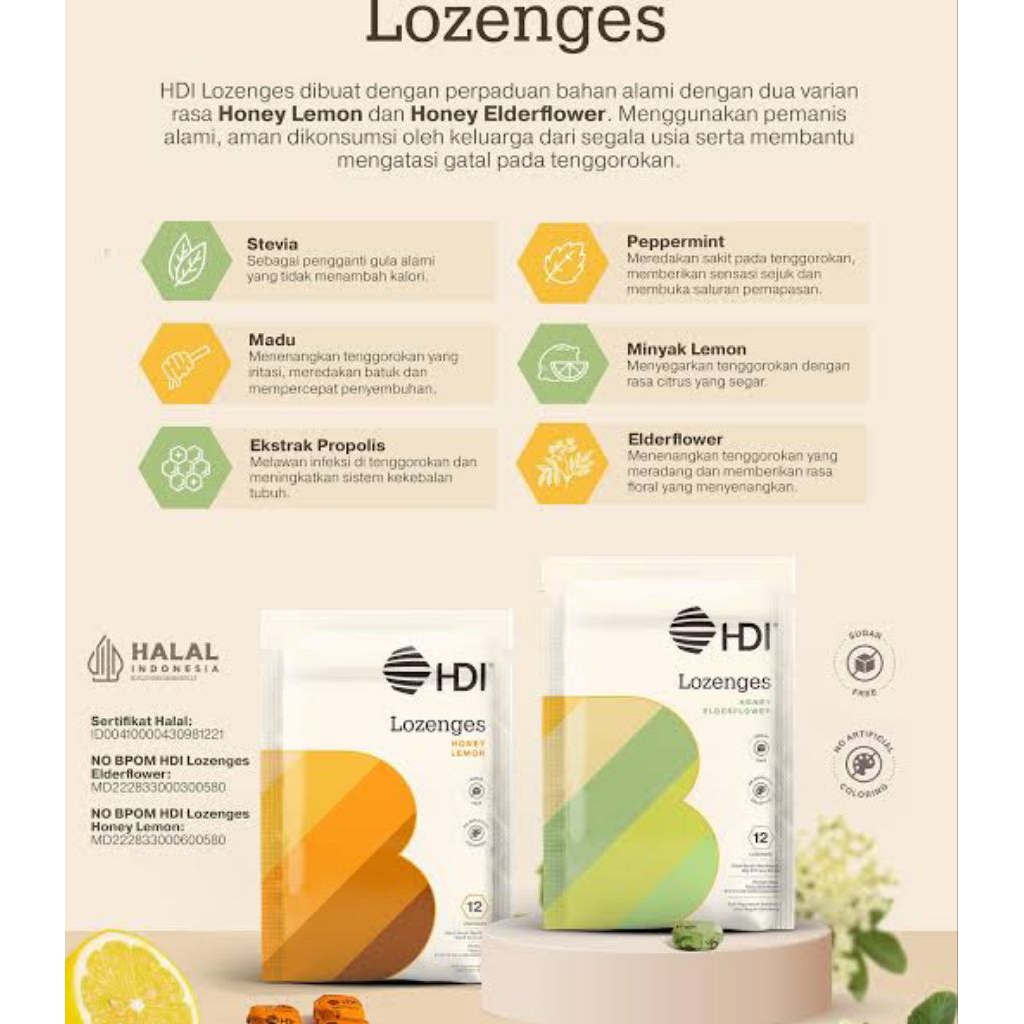 

permen propolis proliz lozenges isi 12
