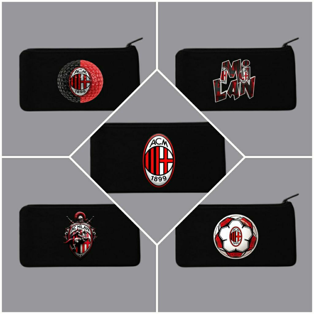 

Tempat pensil/Tempat alat tulis logo bola/Tempat pensil bola ac milan/Tempat kosmetik/Tepak canvas
