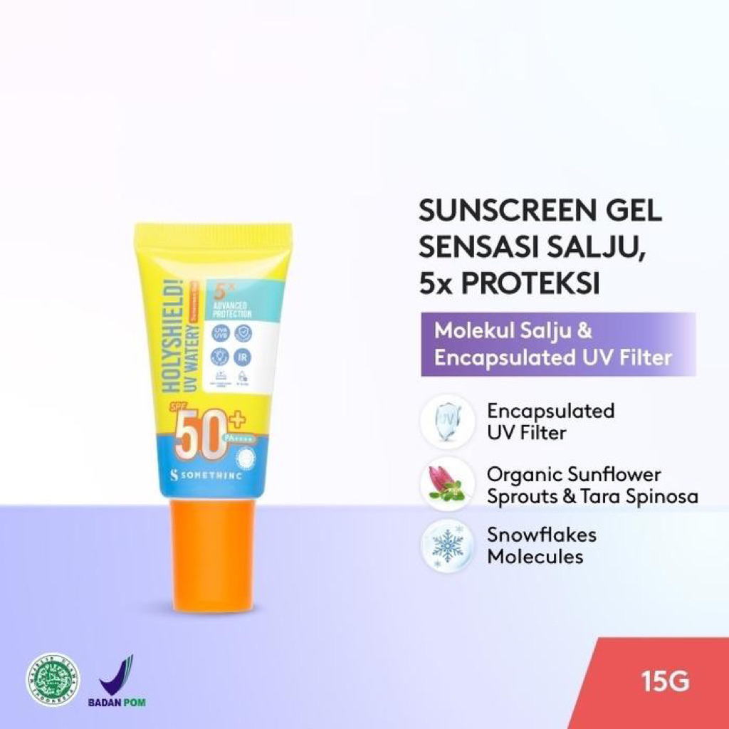 somethinc holyshield sunscreen 15g - somethinc sunscreen gel spf 50