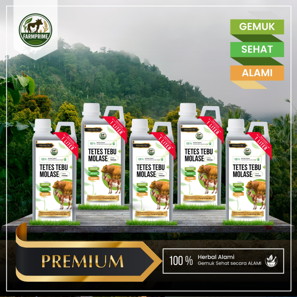 Tetes Tebu Molase 1 Liter – Solusi Hemat Pakan Ternak Berkualitas