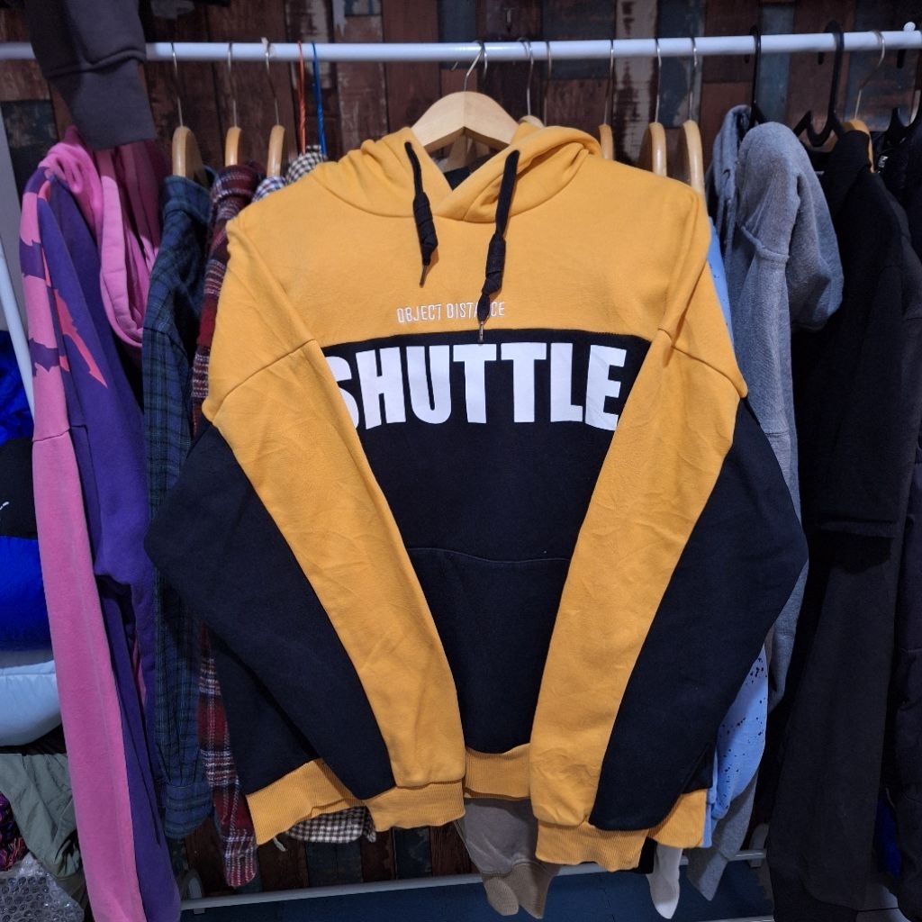 Hoodie Yishion Black Yellow