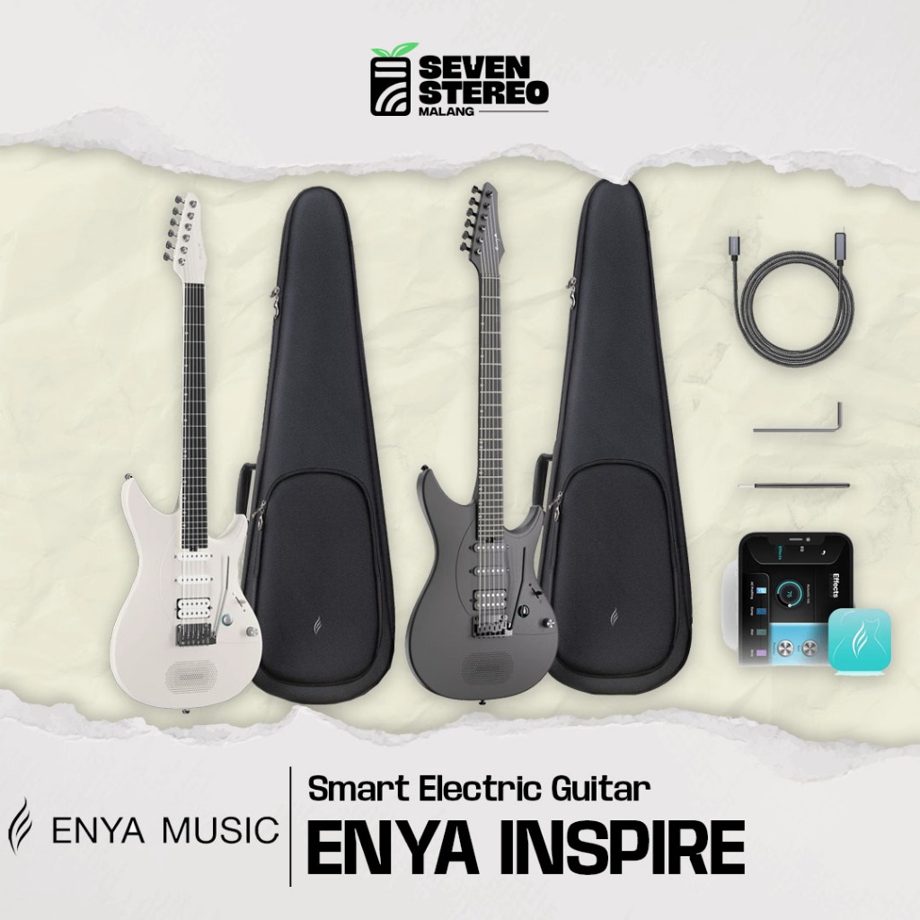 Enya Inspire Smart Guitar Electric Enya Inspire Plus Bag Plus Effects 24 Fret