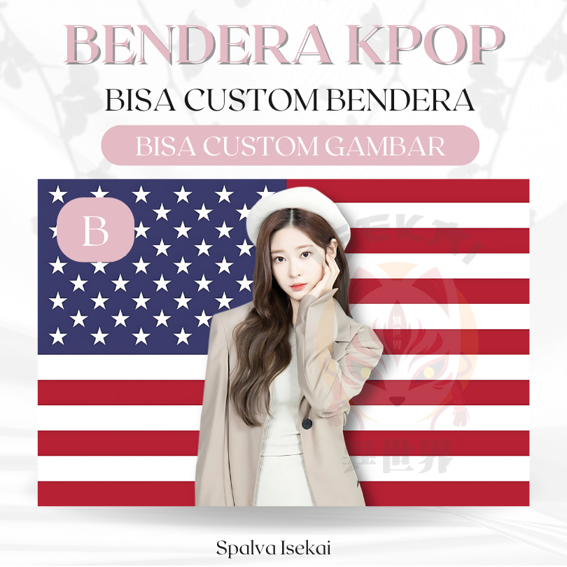 Bendera AMERIKA KPOP MINJU IZONE Iz*One / POSTER KPOP / BENDERA KPOP Kim Minju / KPOP Tapestry / Tap
