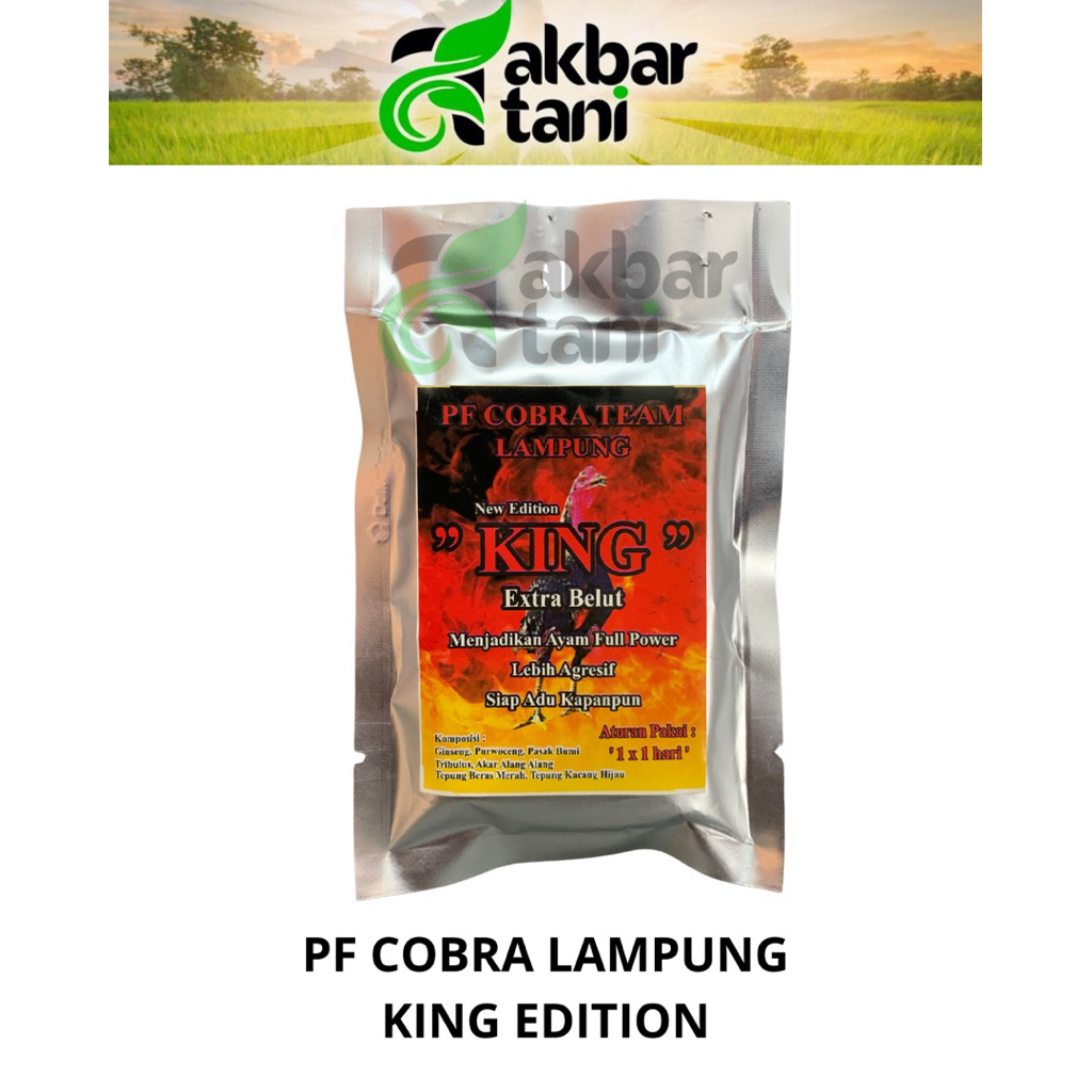 PF COBRA KING extra belut jamu ayam jago obat kuat ayam aduan PF COBRA TEAM LAMPUNG