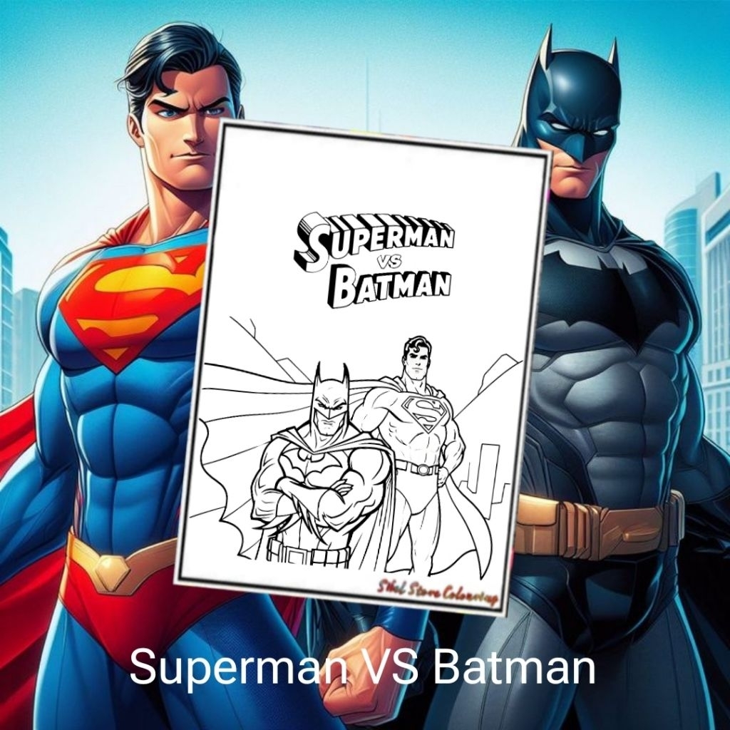

KERTAS GAMBAR MEWARNAI TEMA SUPERMAN VS BATMAN ISI 10 LEMBAR GAMBAR BERBEDA / KERTAS GAMBAR TEBAL / PAUD / SD / TK