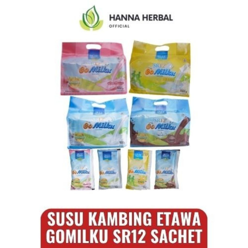 

GOMILKU SR12 Sachet/Susu kambing etawa isi 40 pcs