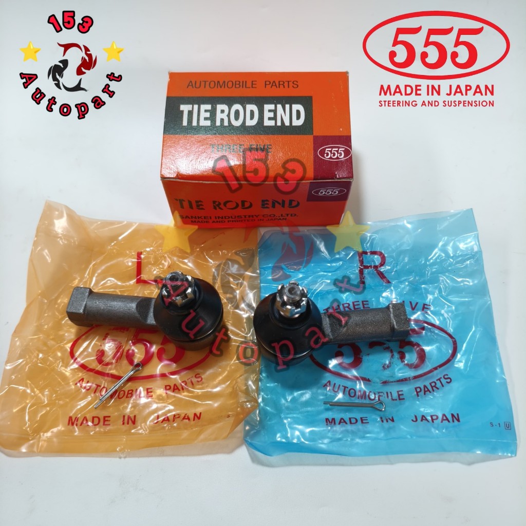 555 Tie Rod End Terod Mitsubishi L300 Diesel Bensin ( SE-7161 / SE-7162 ) Ori JAPAN MEREK 555