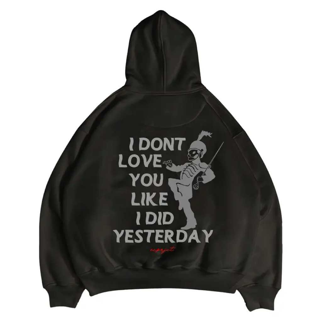 HOODIE BOXY Like I Did YESTERDAY | HOODIE MCR | Hoodie Pria & Wanita~FREE STIKER