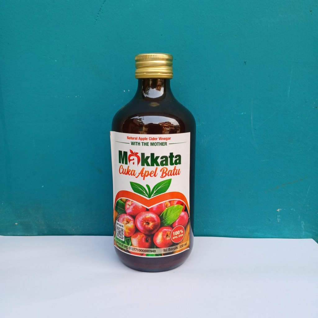 

Cuka Apel Makkata Original 100% Apel Murni BPOM Untuk Membantu Menurunkan Berat Badan Isi 330 ml