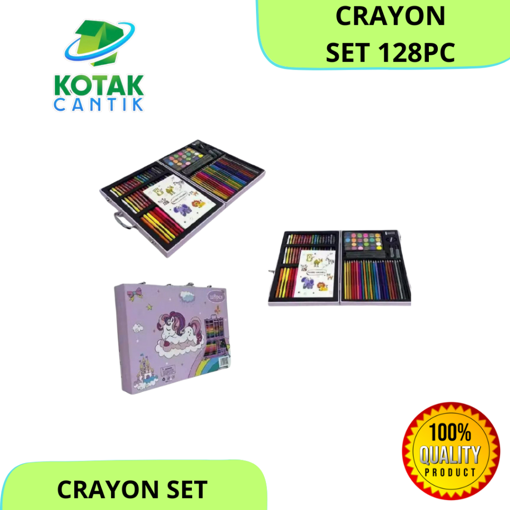 

[ 128pc ] CRAYON SET 128pc SET KOPER CRAYON SET ANAK MURAH LENGKAP SNI KOPER BESI PULAS WARNA PENSIL WARNA ART SET