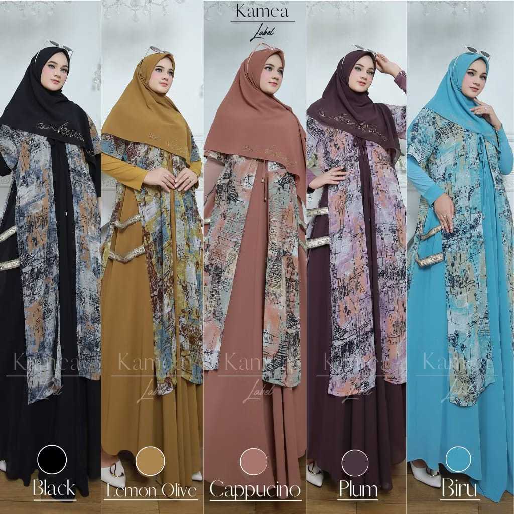Tasya rompi set syari /  Gamis set syari wanita cantik mewah / Terbaru